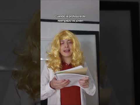 Cuando la profesora de reemplazo es joven #humor #profesora #reemplazo #clases