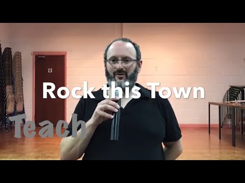 IMPROVER LINE DANCE LESSON 17 - Rock this Town - Part 1 - Full teach