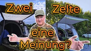 Zeltvergleich! High Peak Bozen 6.0 vs.Obelink Summer 4 XL Easy Air Cool Dark: Groß,größer,GLAMPING?