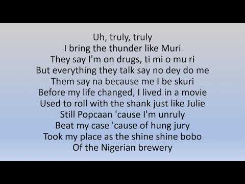 Burna Boy - Way Too Big (lyrics)