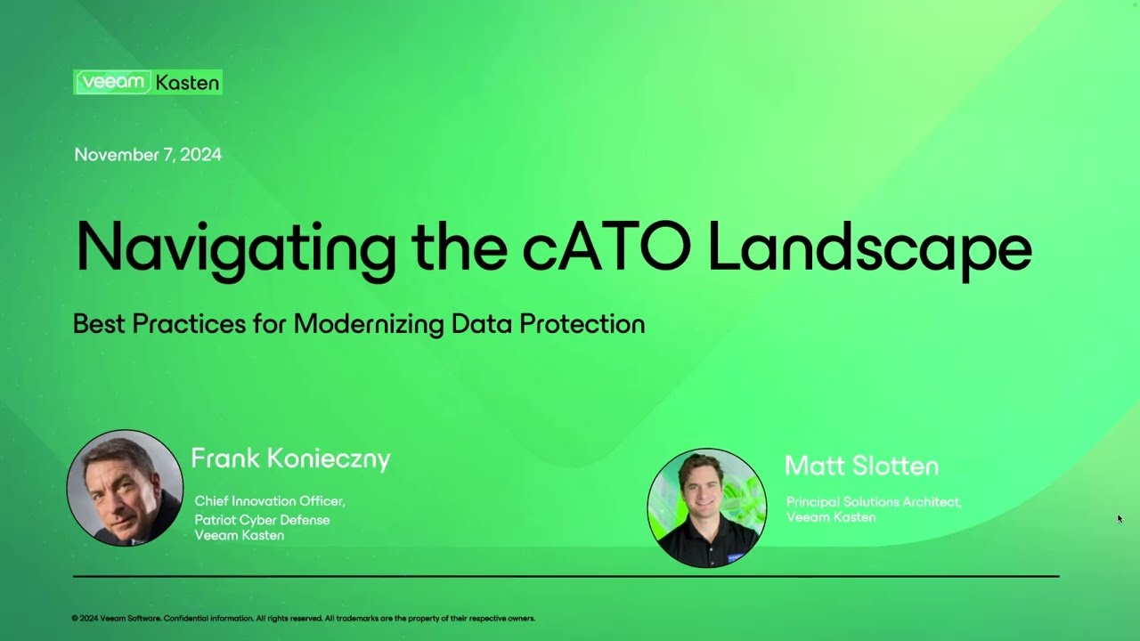 Navigating the cATO Landscape: Best Practices for Modernizing Data Protection video