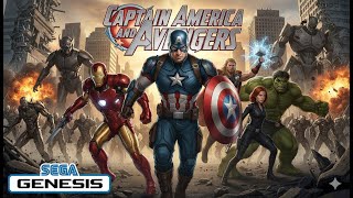 Captain America and the Avengers - Sega Genesis / Sega Mega Drive (Gameplay)