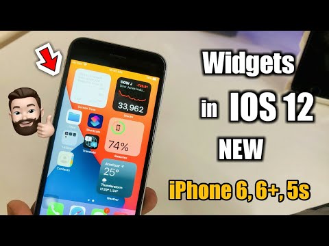 Home Screen Widgets in iphone 6, 6+, 5s || How to add widgets in  IOS 12