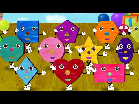 Sing along Shapes Song - with lyrics (featuring Debbie Doo)