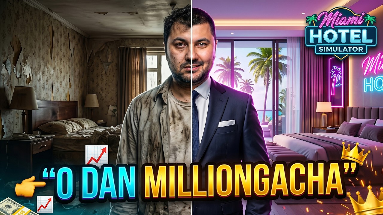 🏨0 DAN MILLIONGACHA — MIAMI HOTEL SIMULATOR #1