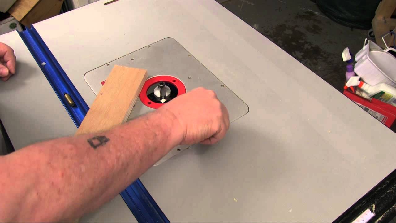 Using a Router Table Starting Pin - Update