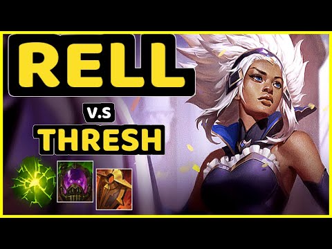 RELL vs THRESH - BOTTOM SUPPORT GAMEPLAY - KR Ranked GRANDMASTER