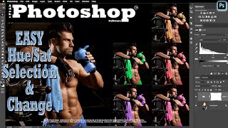 How to adjust Color, Hue & Saturation of Specific Objects in Photoshop (with no selections!)