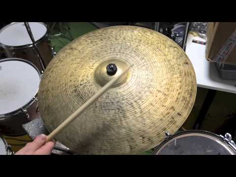 SPIZZICHINO ASIAN 22" MEDIUM THIN CRASH RIDE 2488 GRAMS GREAT PATINA