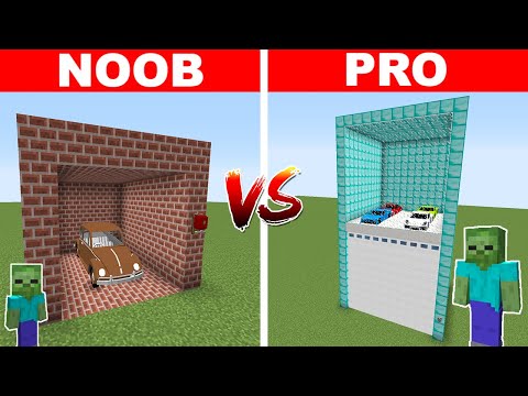 NOOB VS PRO GARAJ YAPMAK 😱 - Minecraft