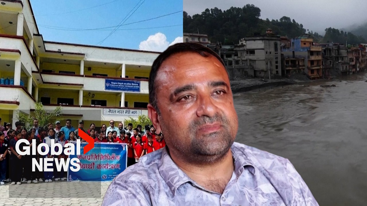 Video: Rajendra Dawadi evacuates 900 students minutes before Nepal flood destroys school