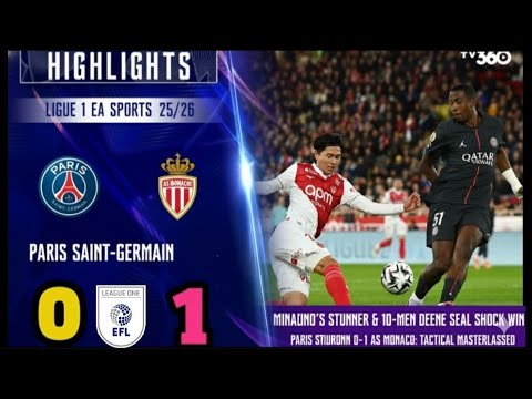 Highlights, football results Monaco - PSG: Minamino shoots down the defending champion (Ligue 1)
