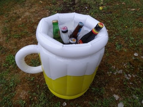 "AUFBLASBARER BIERKÜHLER" ... für Bier satt ;-)