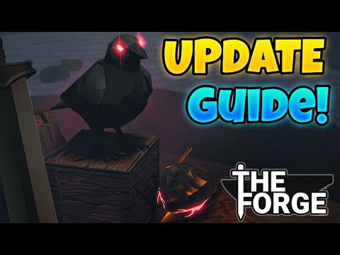 NEW Raven Cave Update FULL GUIDE! Crown Recipe, Pickaxe, Hearts & Ores, all quest | Roblox The Forge