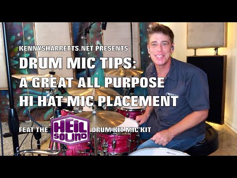 A GREAT ALL PURPOSE HI HAT MIC PLACEMENT TIP aka The Stevie Wonder Method feat The Heil Drum Mic Kit
