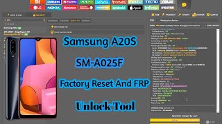 Samsung A02S SM A025F Reset Password And FRP By Unlock tool
