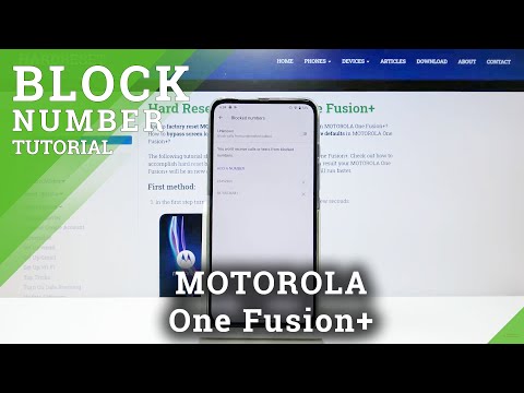 How to Block Number in MOTOROLA One Fusion+ – Find Blacklist Settings