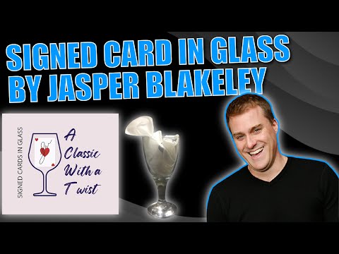 Signed Card In Glass By Jasper Blakeley | A Twist On A Classic Effect