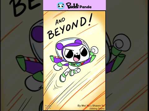 To Infinity and... Uh-oh | Puddi Panda Buzz Lightyear Parody #shorts #lightyear #parody #puddi
