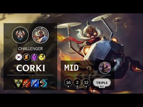 Corki Mid vs LeBlanc - KR Challenger Patch 10.10