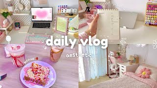 Life lately🌸realistic aesthetic vlog🎀cooking raviolis, grocery shopping, productive, k-drama…🍧💗