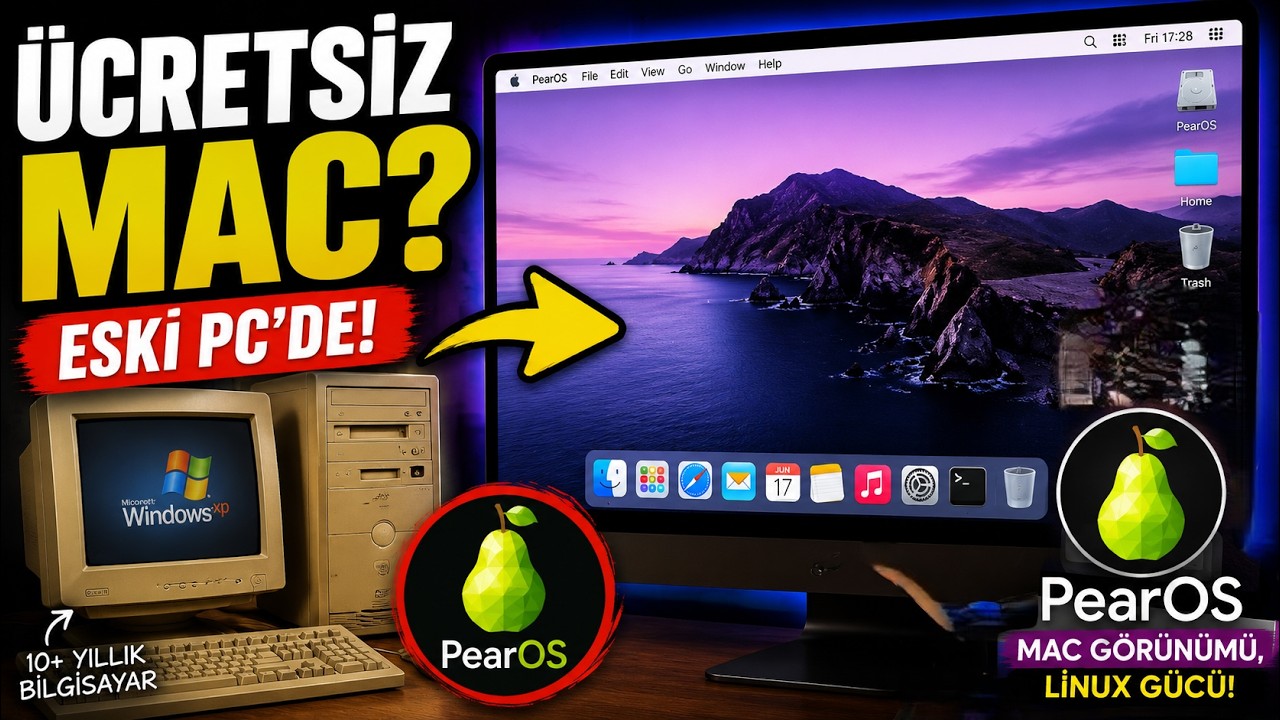 Eski Bilgisayarımı Mac'e Dönüştürdüm! | PearOS İncelemesi