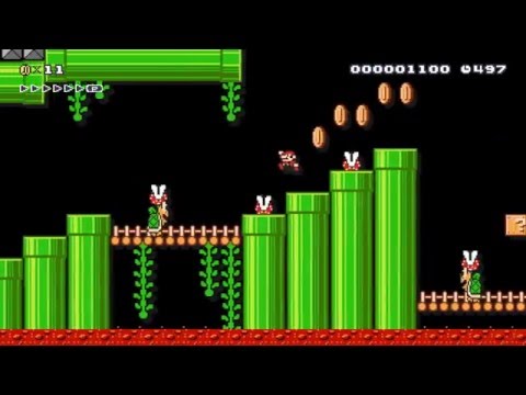 Super Mario Maker - Botanical Gauntlet [Lebootski]