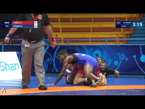 Qual. FS - 60 kg: F. TASEV (MKD) v. G. PENAN (CIV)