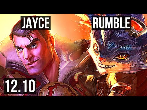 JAYCE vs RUMBLE (MID) | 3/0/4, 400+ games | NA Diamond | 12.10