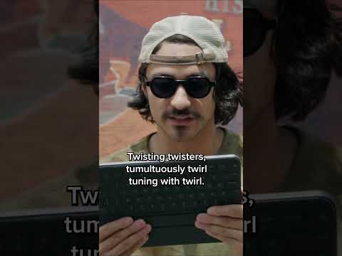 Thumbnail of the video: Tongue Twisters w the cast of Twisters