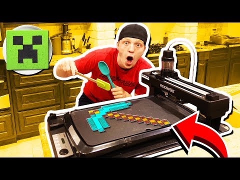 MAKING MINECRAFT PANCAKES WITH A PANCAKE ROBOT!
