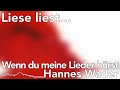 Liese liest... „Wenn du meine Lieder hörst“ von Hannes Wader