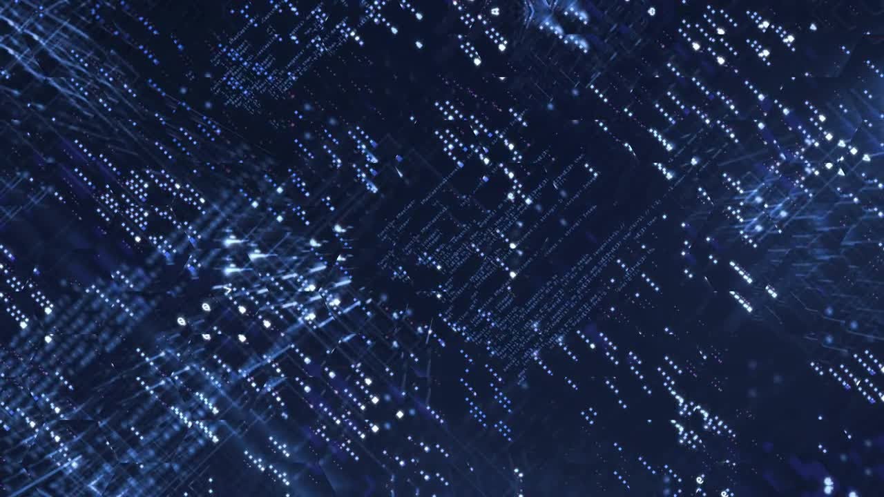 Digital Stream Code Background Stock Motion Graphics