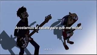 Cartel de Santa x Gorillaz - clint bombos y tarolas (ledavile - mix lokoshon) (Letra)(Sub.Español)