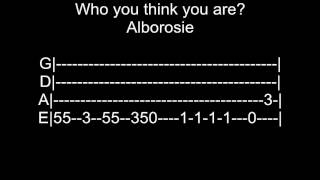 Who you think you are-Alborosie  BASS TAB