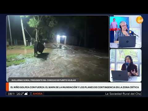 Puerto Vilelas, bajo el agua: más de 1.900 personas afectadas por la crecida del Paraná