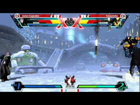 CCGMS UMvC3 LQF - Asian Cupcake (MAG-DRD-VER) vs Kazunoko (WOL-DRD-VER)