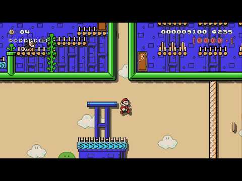 Mario's Seaside Swamp Town by M3meM4chin - Super Mario Maker 2 - No Commentary 1bx