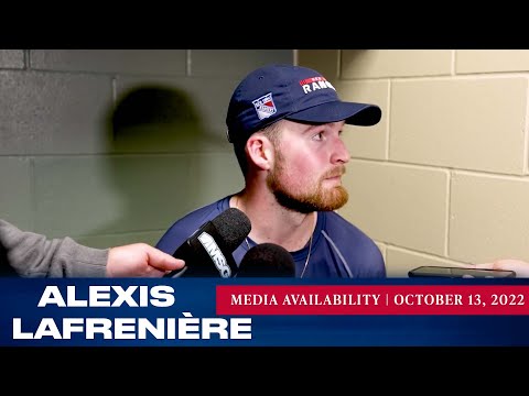 New York Rangers: Alexis Lafrenière Postgame Media Availability | Oct. 13, 2022