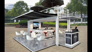 Automatic container coffee shop/mobile restaurant