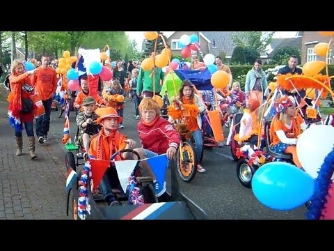 King's Day Kid's Parade on 26 April 2014, Willem-Alexander's birthday in Holland