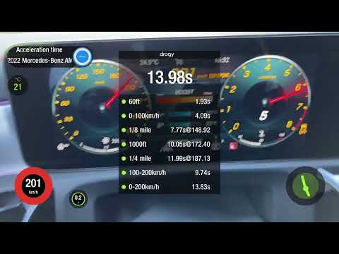 Mercedes AMG CLA 45S 4matic+ dragy 0-250