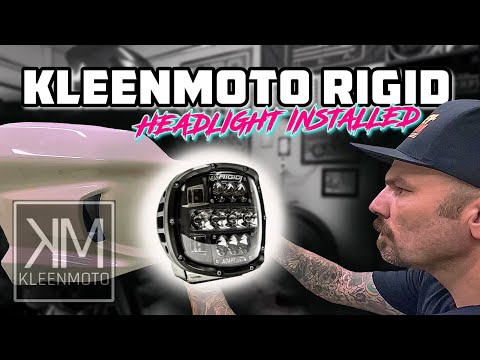 Installing #KleenMoto's #RigidAdapt-XP Headlight on a #FXLRST. Quality at it's finest!!