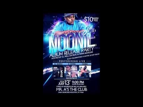 @IAMNOONIEJR ALBUM RELEASE PARTY @ MR. A'S JULY 13 SUNDAY