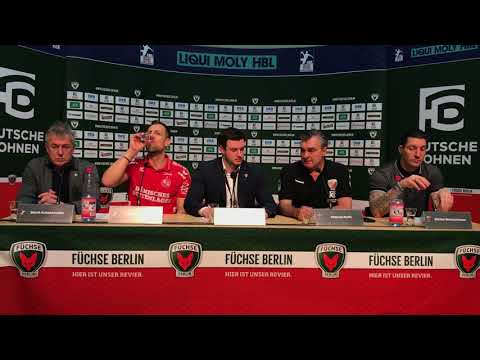 Press conference Füchse Berlin - SG Flensburg-Handewitt
