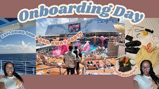FIRST DAY ON THE CRUISE SHIP 🚢 | Boarding Day Vlog | Ship Tour | Trying All the Food