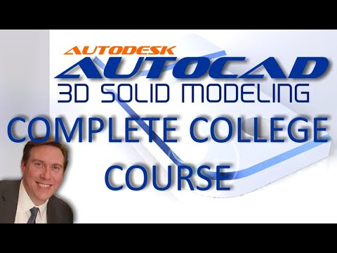 AutoCAD 3D Complete College Course for Beginners with Training Guide