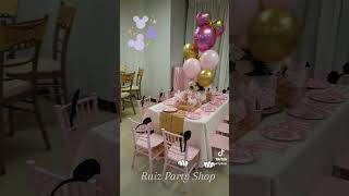 Minnie Mouse themed Birthday decorations