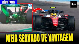 🚨 MEIO SEGUNDO DE VANTAGEM! FERRARI GANHA 0,5s COM SOLUÇÕES GENIAIS NA TRASEIRA #f1