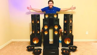 FULL Klipsch 7.2.4 Reference Premiere Dolby Atmos Theater Room w/ Samsung 75 Q90R ONE MAN INSTALL!